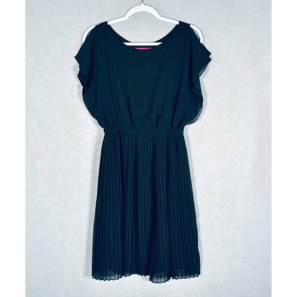 Pinkyotto Dress Womens S Black Crinkle Pleated Whimsy Goth